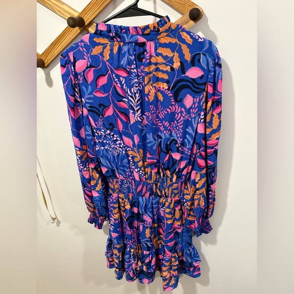 Lilly Pulitzer Shilah Botanical Print Long Sleeve Tiered Dress - Picture 8 of 11
